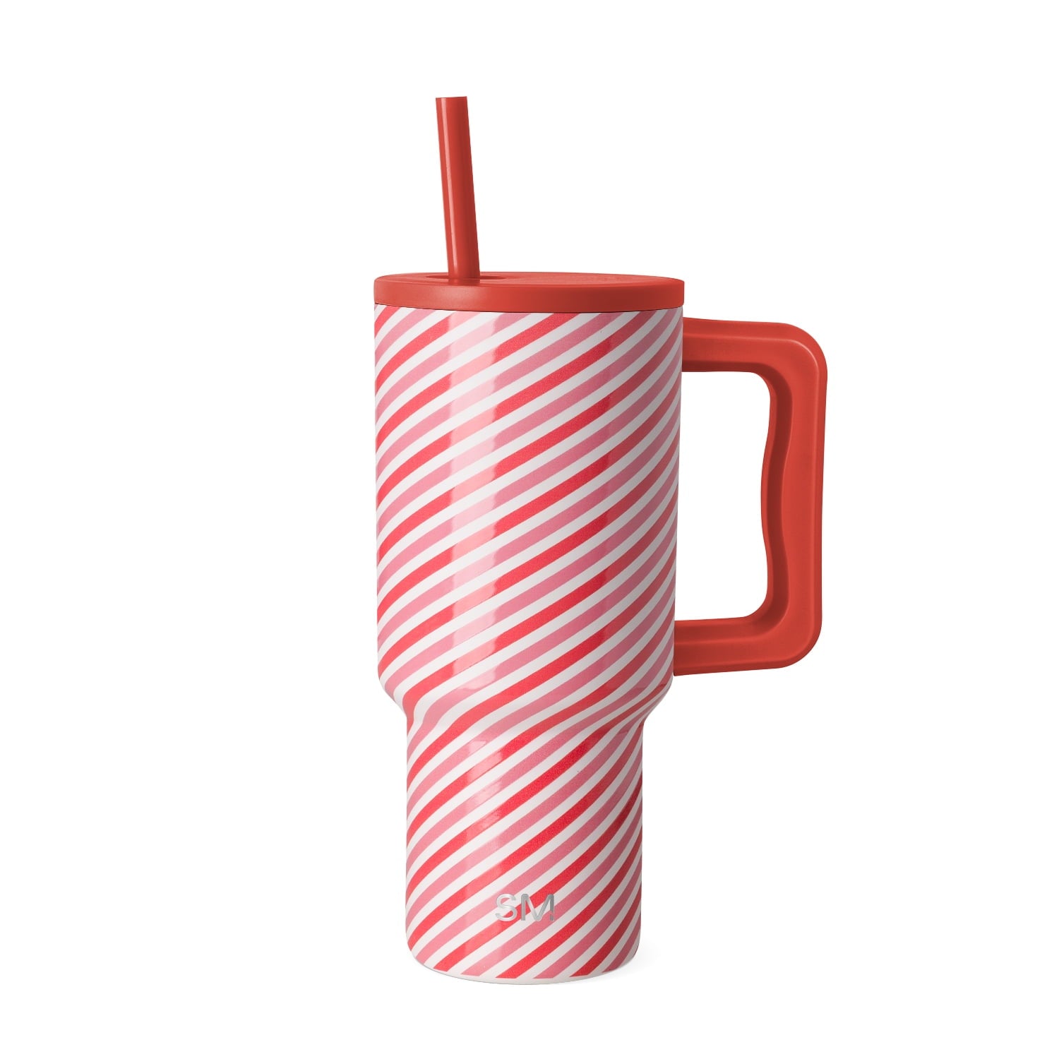 Simple Modern 30 fl oz Insulated Stainless Steel Trek Tumbler with Straw Lid | Seaglass Sage and Cream Checkmate M690P