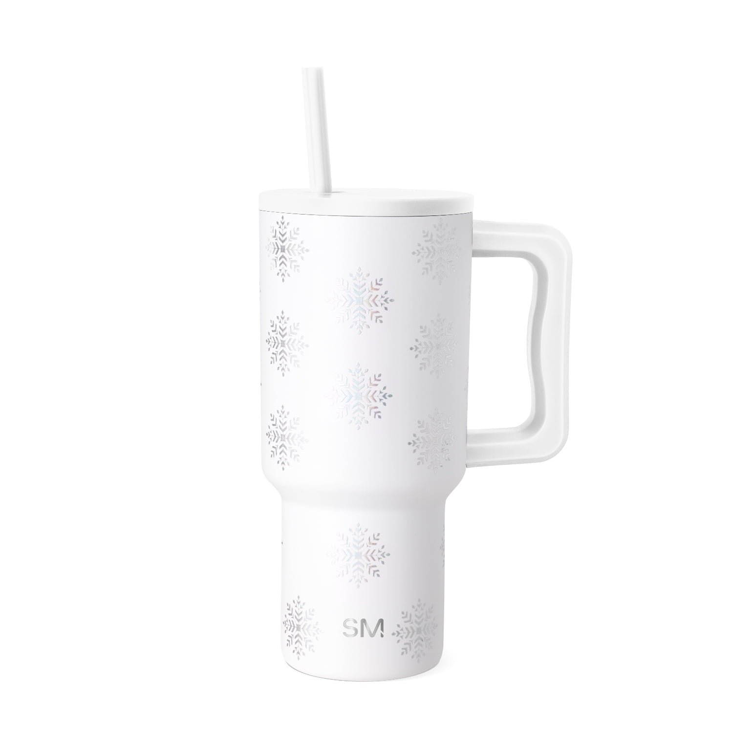 Simple Modern 30 fl oz Insulated Stainless Steel Trek Tumbler with Straw Lid | Seaglass Sage and Cream Checkmate M690P