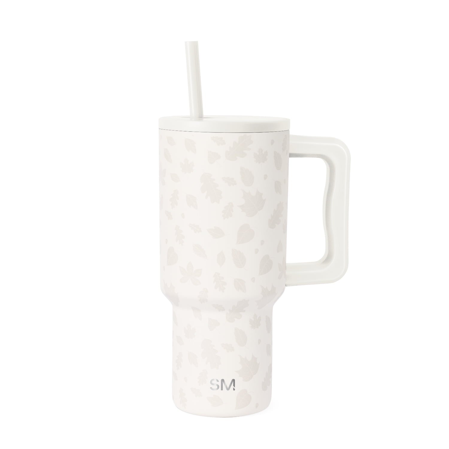 Simple Modern 30 fl oz Insulated Stainless Steel Trek Tumbler with Straw Lid | Seaglass Sage and Cream Checkmate M690P
