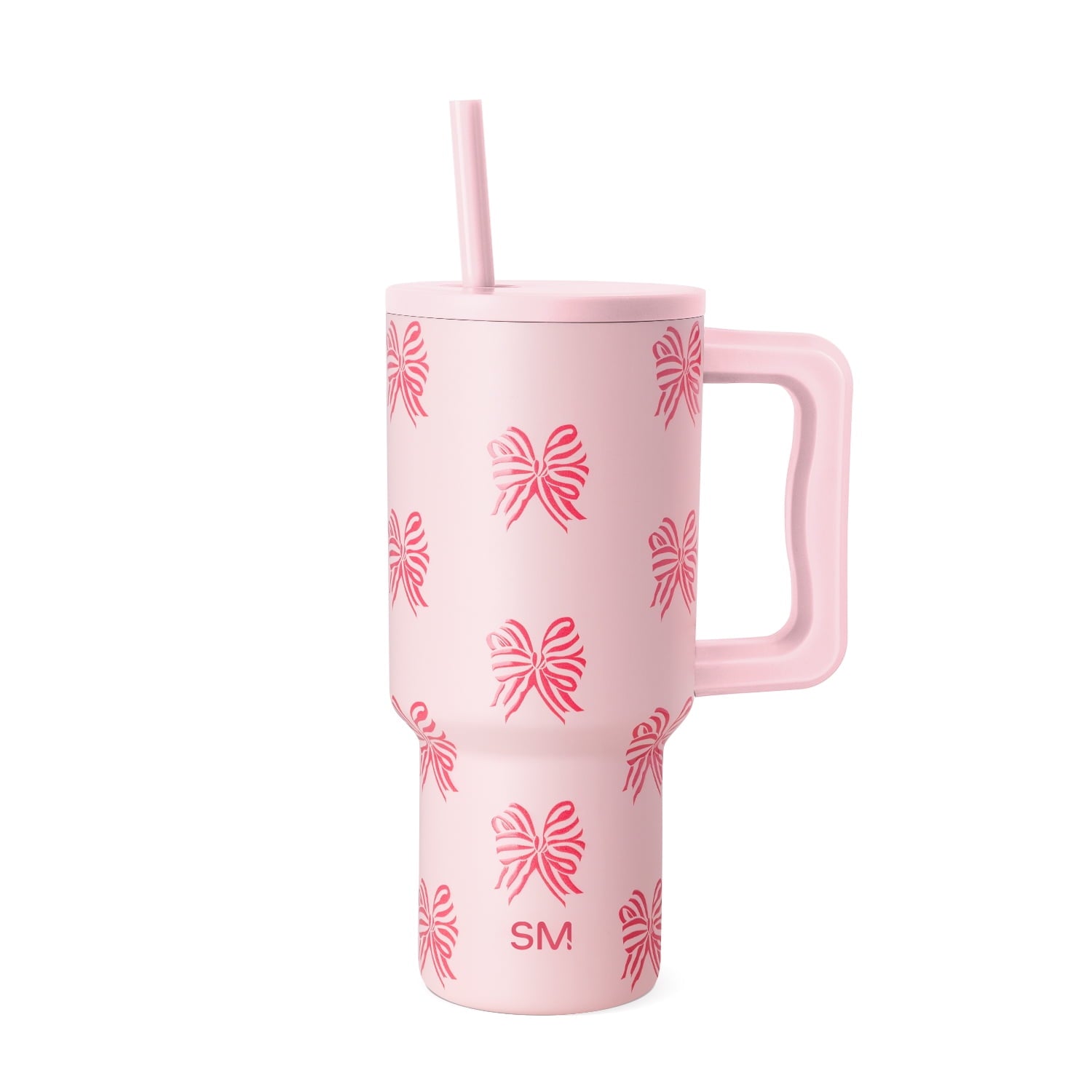 Simple Modern 30 fl oz Insulated Stainless Steel Trek Tumbler with Straw Lid | Seaglass Sage and Cream Checkmate M690P