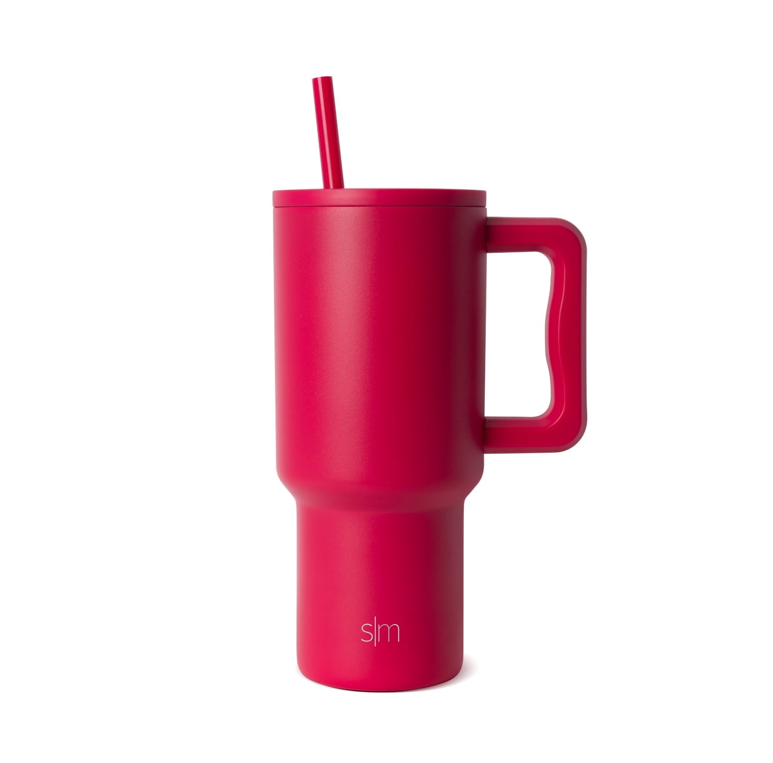 Simple Modern 30 fl oz Insulated Stainless Steel Trek Tumbler with Straw Lid | Seaglass Sage and Cream Checkmate M690P