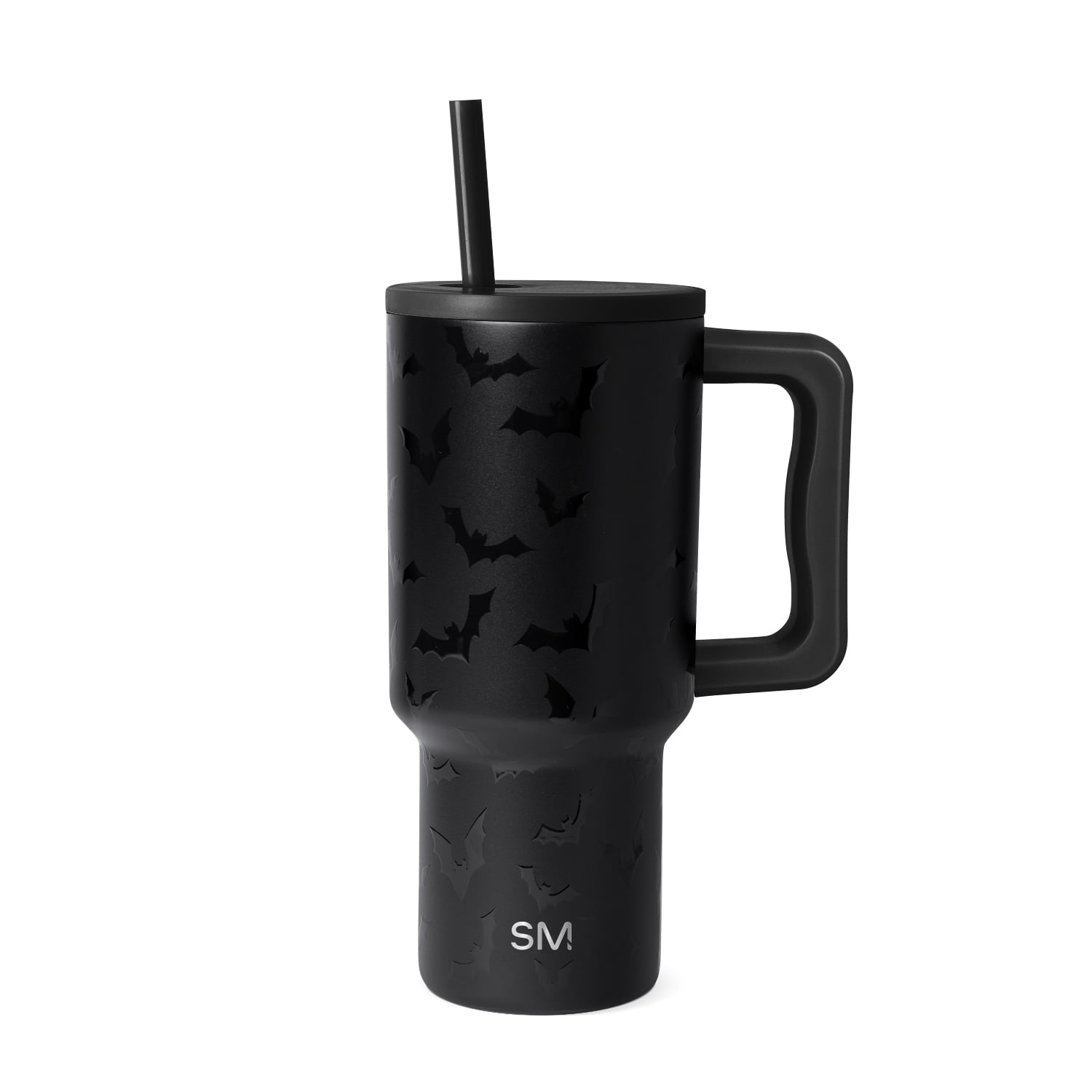Simple Modern 30 fl oz Insulated Stainless Steel Trek Tumbler with Straw Lid | Seaglass Sage and Cream Checkmate M690P
