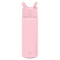 Simple Modern Kids Water Bottle with Straw Lid Vacuum Insulated Stainless Steel Metal Thermos Bottles | Reusable Leak Proof BPA-Free Flask for School | Summit Collection | 18oz, Blush -Blush M687H
