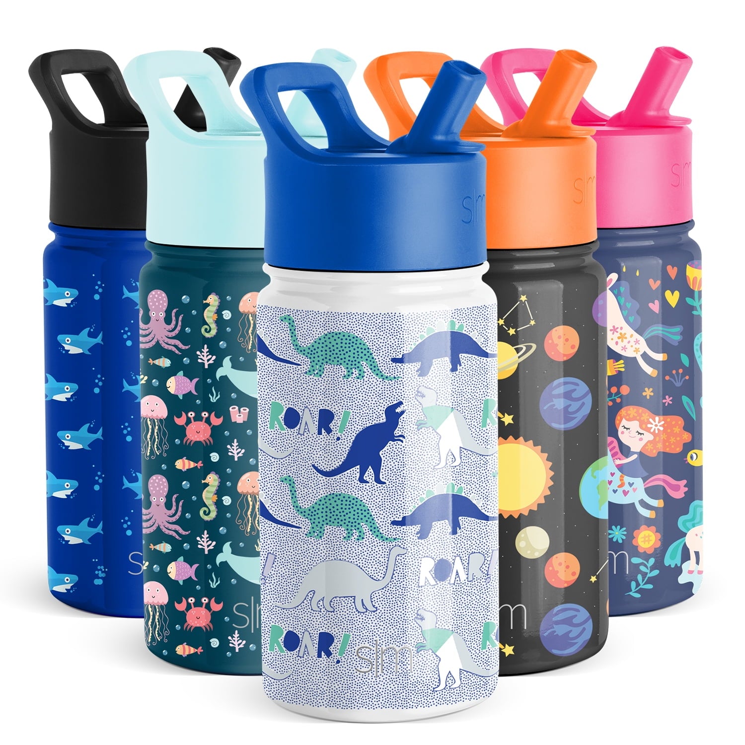 Simple Modern Summit Water Bottle Straw Lid Vacuum Insulated Stainless Steel Bottle | 14 fl oz M431P