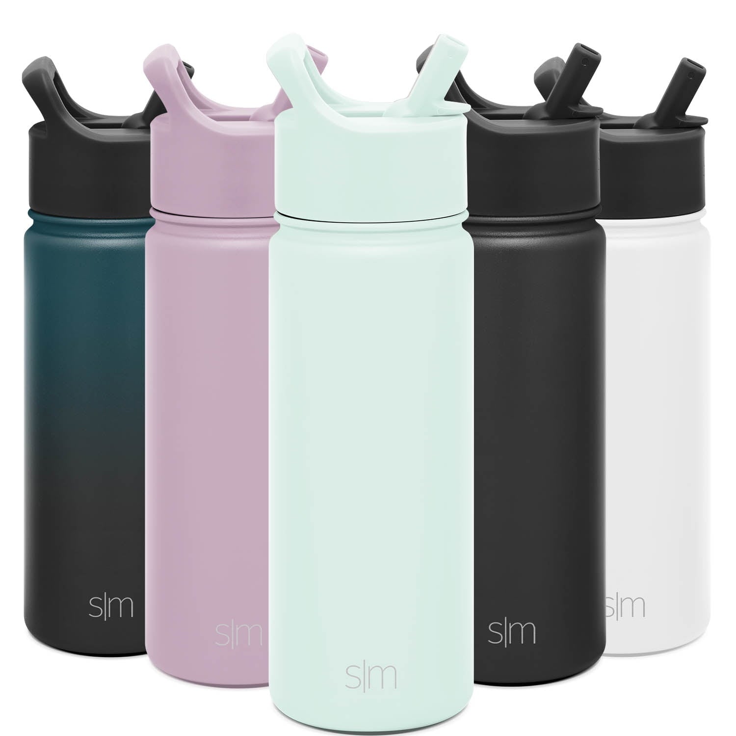 Simple Modern Summit Water Bottle Straw Lid Vacuum Insulated Stainless Steel Bottle | 18 fl oz M685A