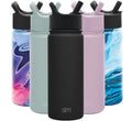 Simple Modern Summit Water Bottle Straw Lid Vacuum Insulated Stainless Steel Bottle | 18 fl oz M427H
