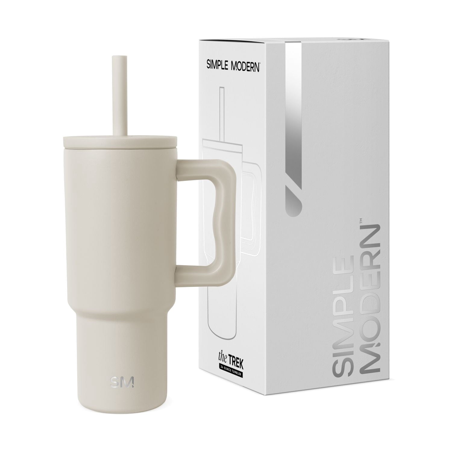 Simple Modern 24oz Trek Tumbler with handle and Silicone Straw Lid | Asteroid M411Q