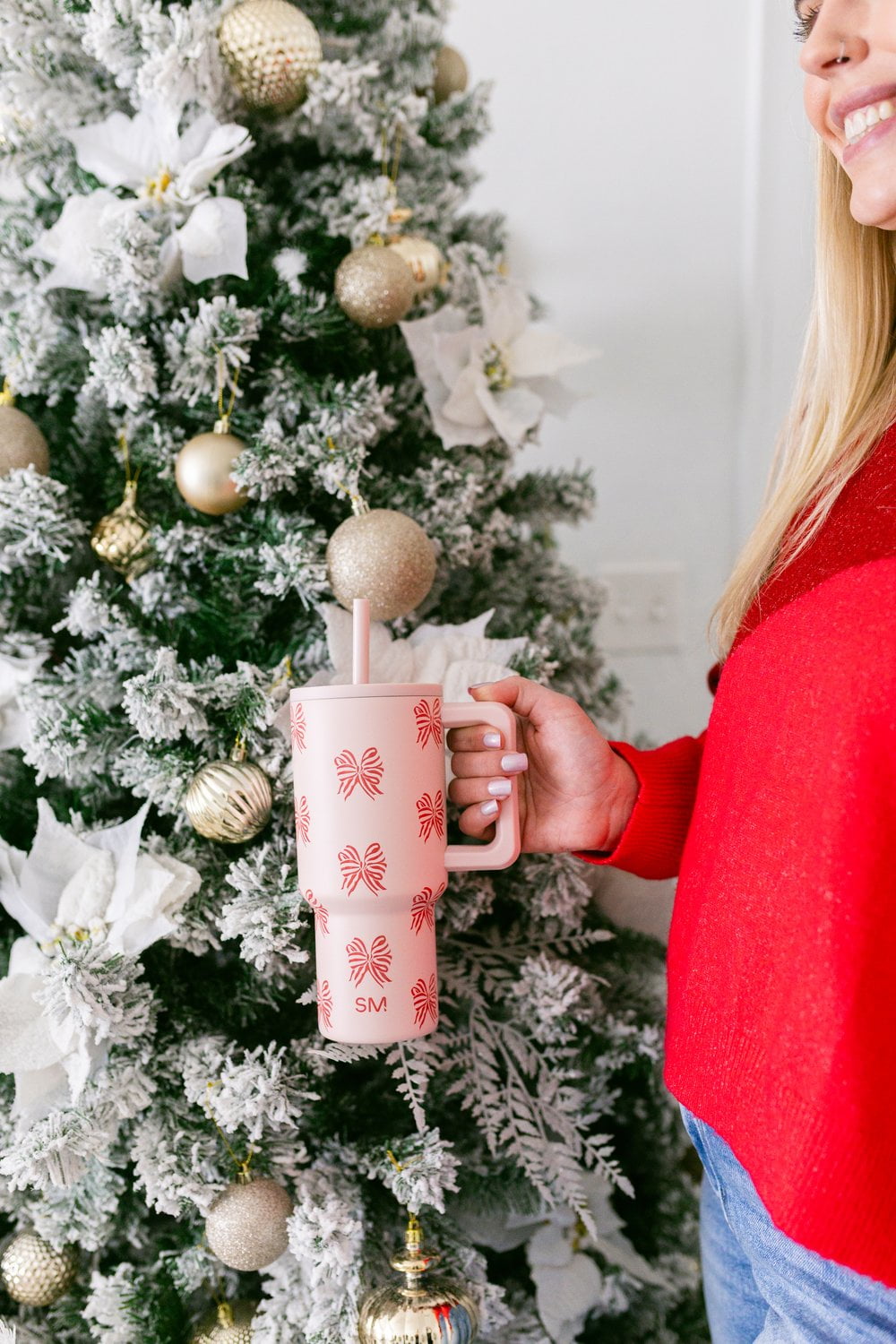 Simple Modern 30 fl oz Insulated Stainless Steel Trek Tumbler with Straw Lid | Seaglass Sage and Cream Checkmate M690P
