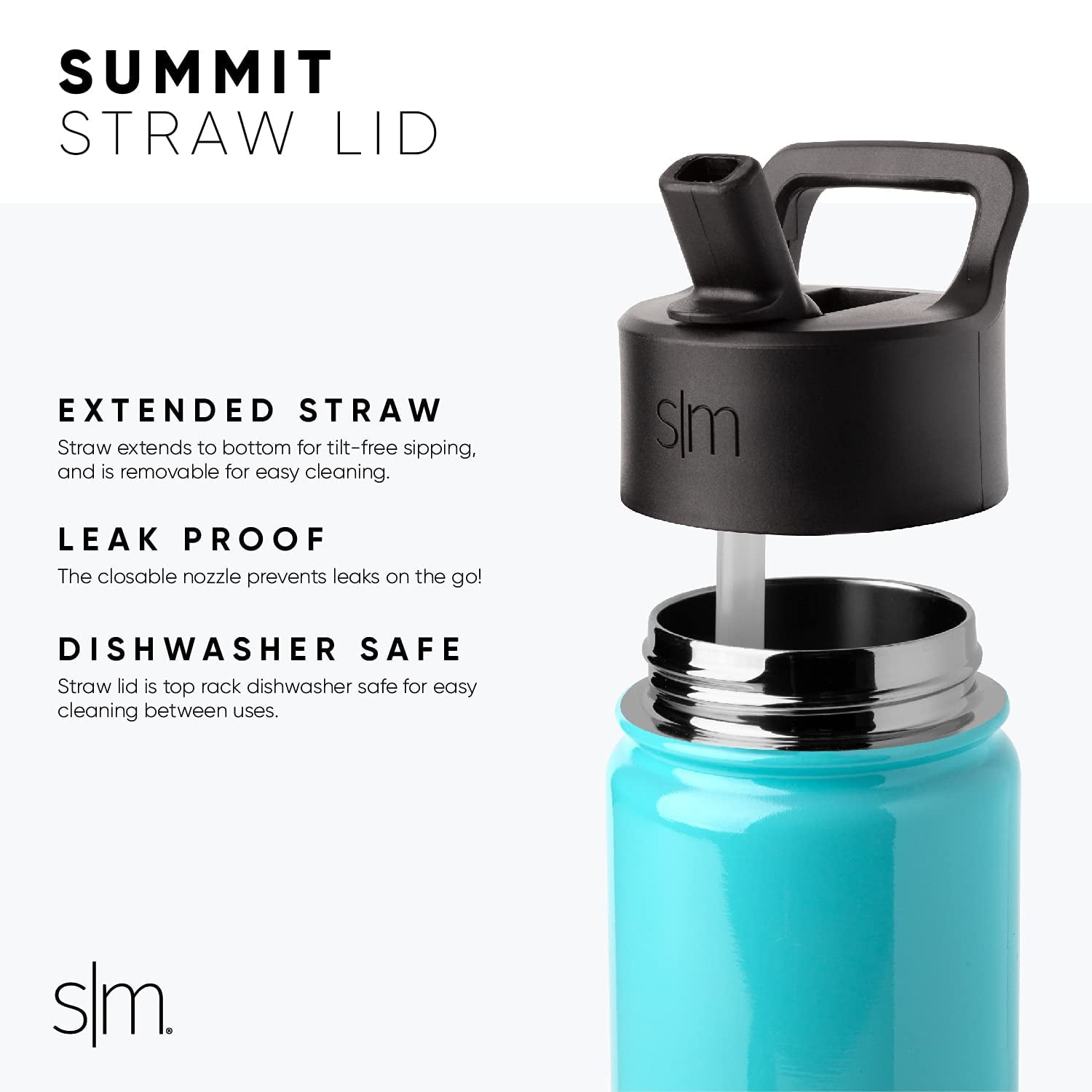 Simple Modern Blippi Kids Water Bottle with Straw Lid | Insulated Stainless Steel Reusable Tumbler for Toddlers, Girls | Summit Collection | 14oz, Blippi Space M689Y